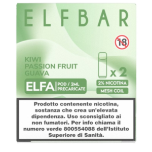 ELFA POD - KIWI PASSION FRUIT GUAVA - 2ML ELFBAR 1