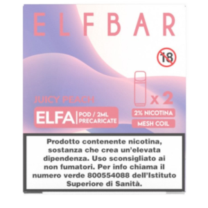 ELFA POD - JUICY PEACH - 2ML ELFBAR 1