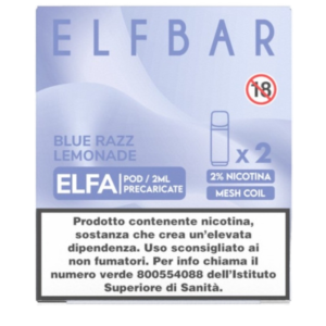 ELFA POD - BLUE RAZZ LEMONADE - 2ML ELFBAR 1