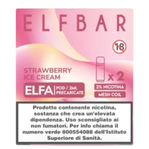 ELFA POD - STRAWBERRY ICE CREAM - 2ML ELFBAR 1