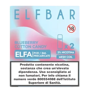 ELFA POD - BLUEBERRY COTTON CANDY - 2ML ELFBAR 1